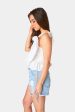 Beck Ruffle Tank Top - White Online