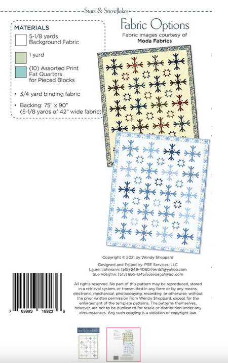 Stars and Snowflakes Pattern For Discount