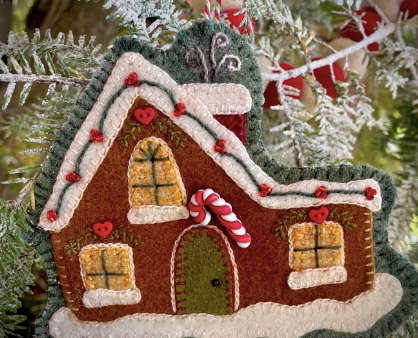 Gingerbread Ornament # 3 by Calico Patch Designs Supply