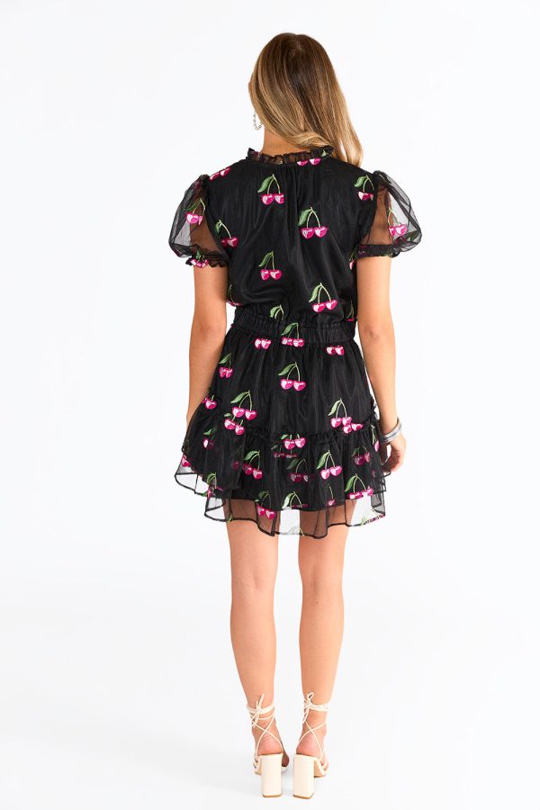 Clementine Elastic Waist Mini Dress - Wild Cherries Sale