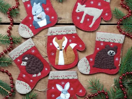 Christmas Critters Felt Ornaments Kit on Sale