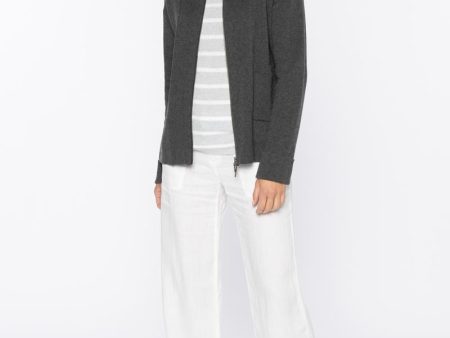 Doubleknit Zip Mock Cardigan on Sale