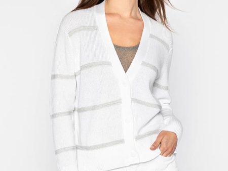 Lurex Stripe Cardigan Online