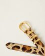 Kad Calf-Hair Leather Belt - Leopard Gold Fashion