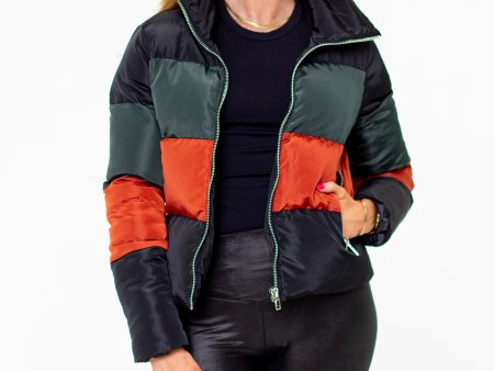 Addison Striped Puffer Jacket - Woodland Online