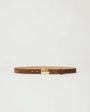 Jacob Suede Belt - Chocolate Gold For Discount