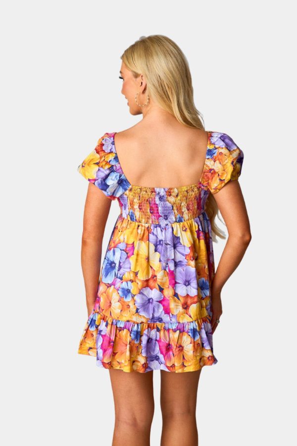 Diego Babydoll Mini Dress - Pansy Online