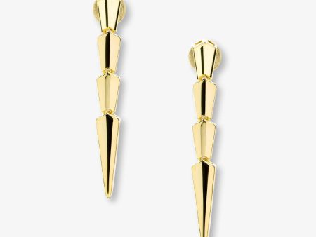 Gold Serpent Drop Earrings Sale