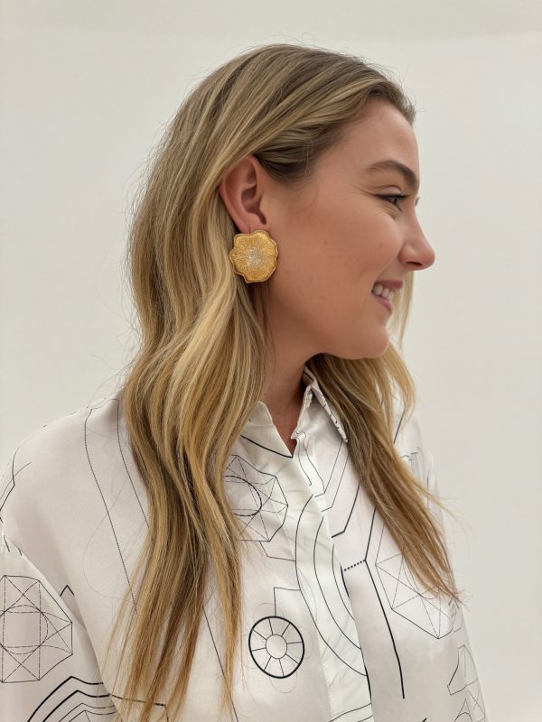 Christopher Stud Earrings - Gold Online Sale