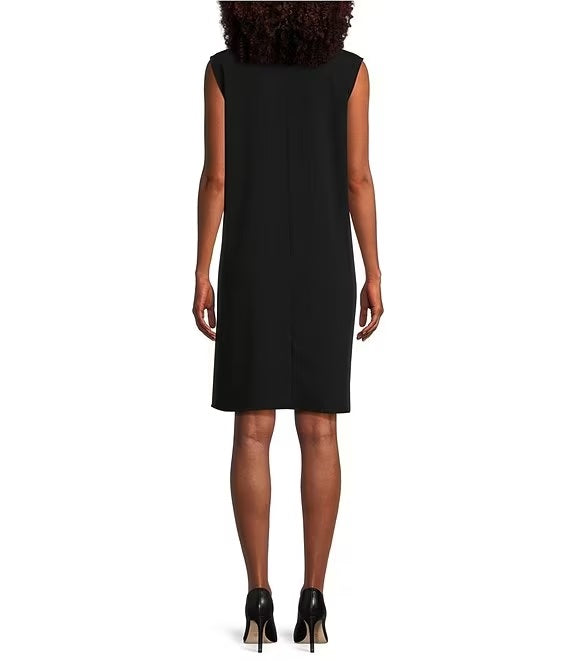 Matte Crepe A-Line Tank Dress For Cheap